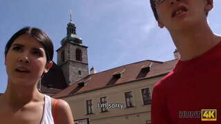 HUNT4K. 豊富なターハンター seduces柄を大幅者に必要なキャッシュのための休暇